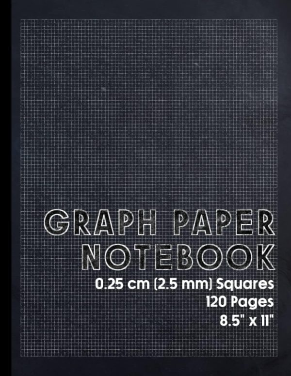 Graph Paper Notebook: Graph Paper Composition Notebook | Quad Ruled | 0.25 cm Squares | 2.5 mm Squares | Table of Contents | Page Numbers | 120 pages | 8.5 x 11 Inches