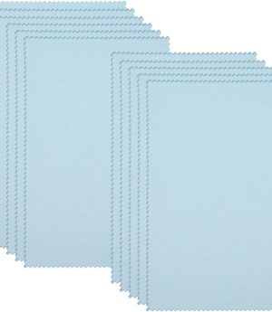 Sunmns 5 x 8 Inches Jewelry Cleaning Cloth Polishing Cloths for Silver Gold Brass, 10 Pieces
