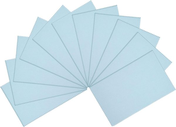 Sunmns 5 x 8 Inches Jewelry Cleaning Cloth Polishing Cloths for Silver Gold Brass, 10 Pieces - Image 2